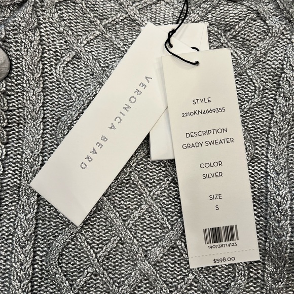 Veronica Beard silver Sweater NWT - Picture 14 of 15